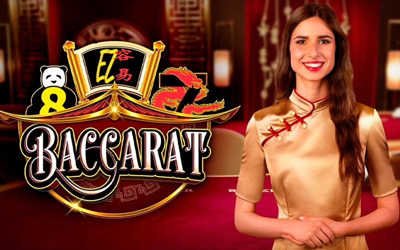 Playing EZ Baccarat with live dealers on Melbet.